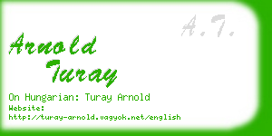 arnold turay business card